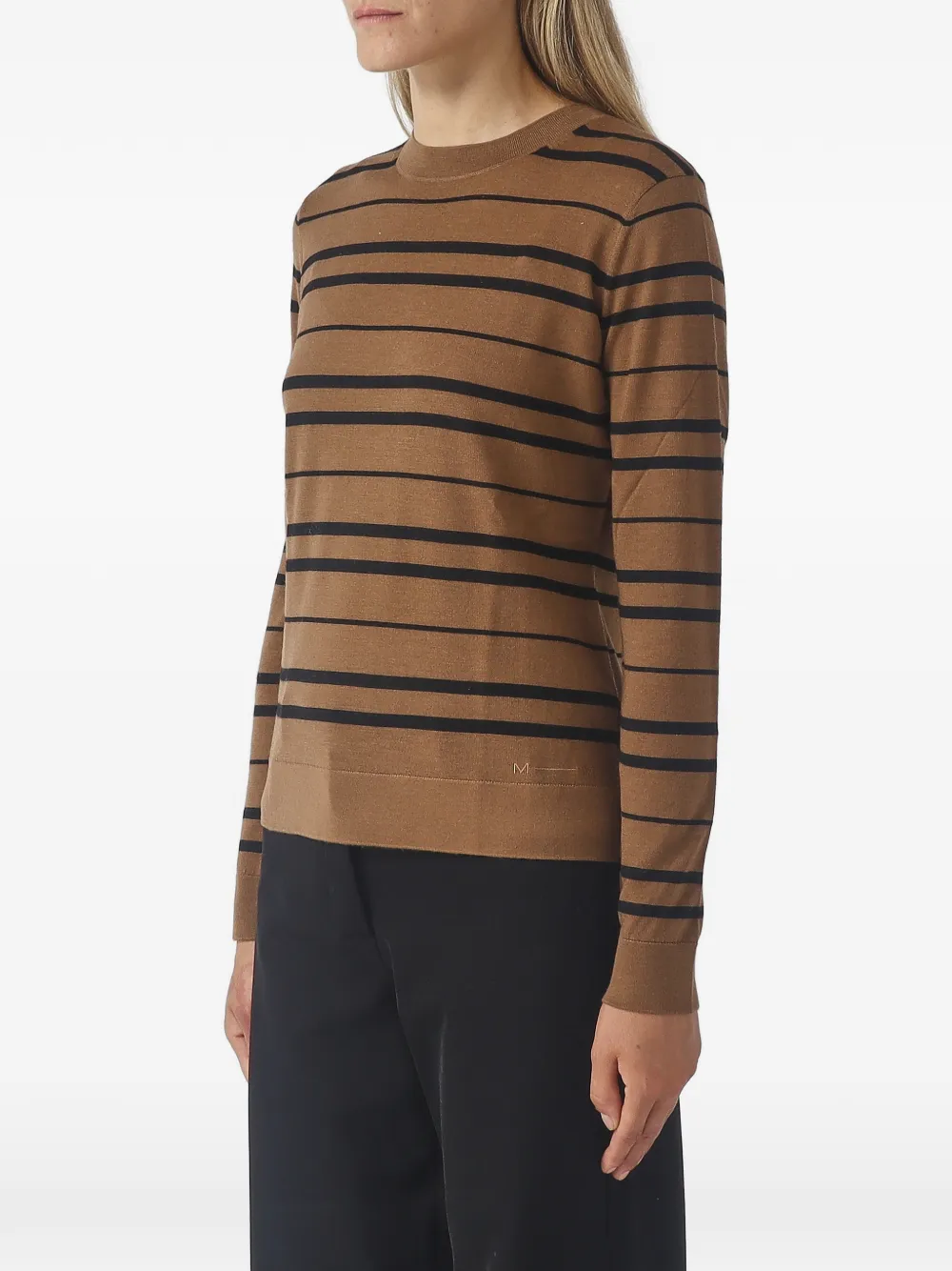 Max Mara Gestreepte trui Bruin