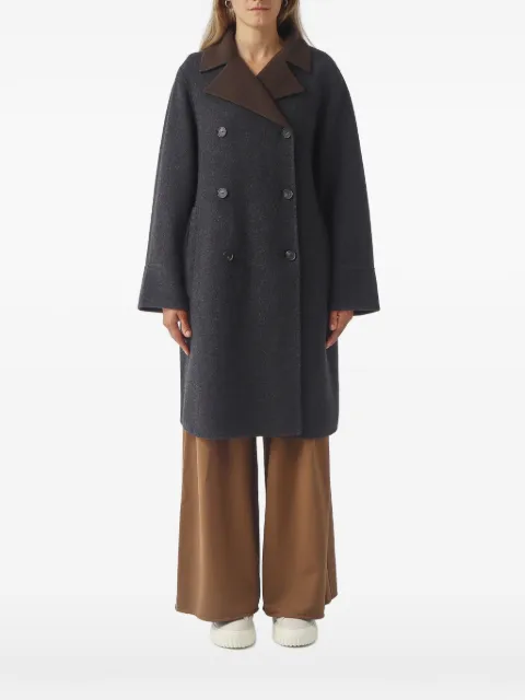 Max Mara Tartina double-breasted notch-lapels coat