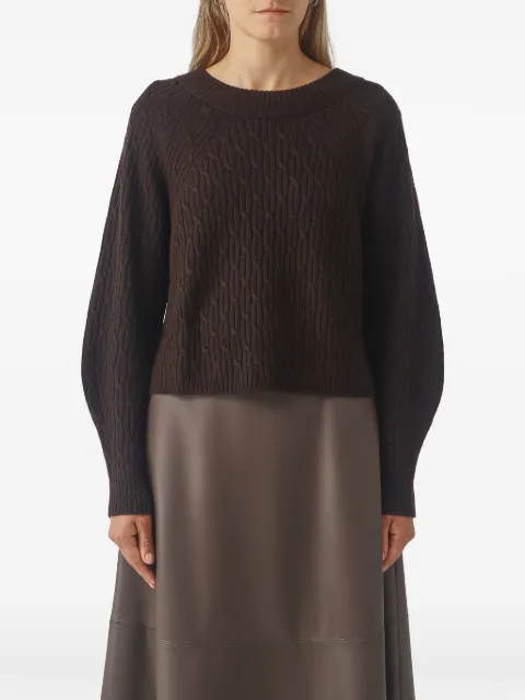 Max Mara Kabala cable-knit raglan-sleeve sweater