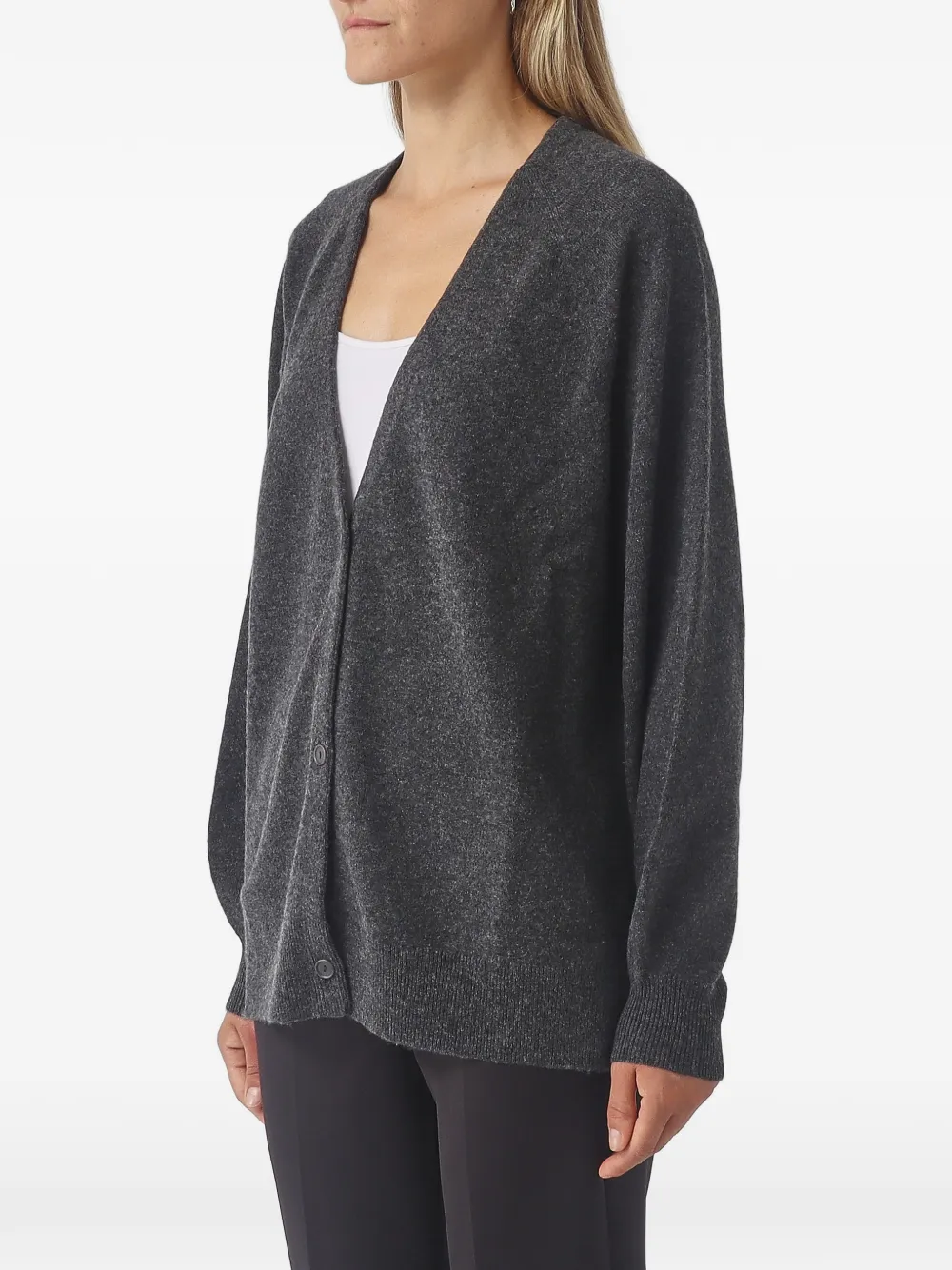 Max Mara V-neck button-up cardigan Grijs