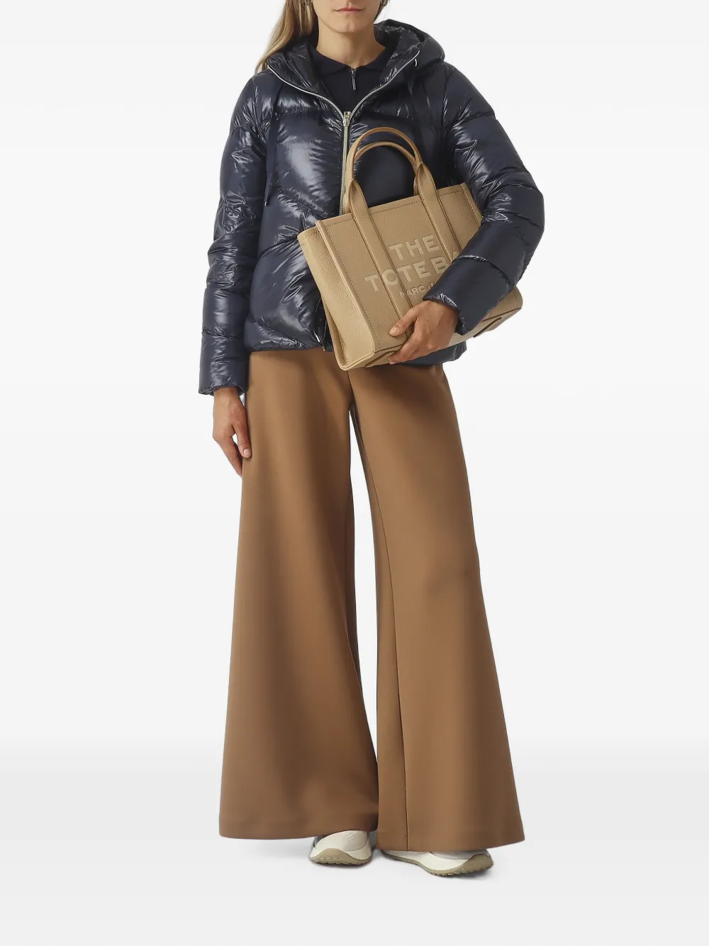 Max Mara Broek met wijde pijpen Bruin