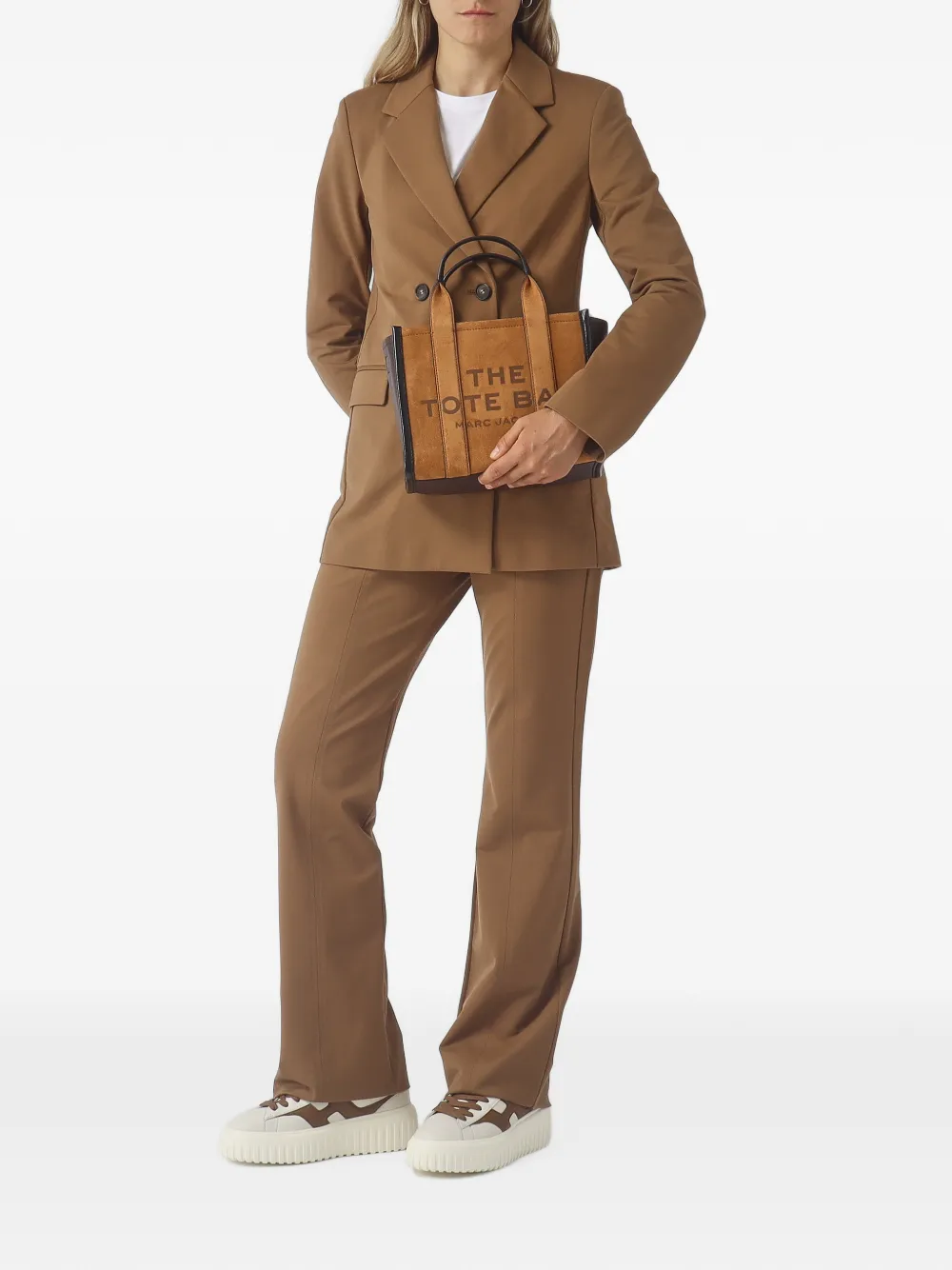 Max Mara Cono blazer met dubbele rij knopen Bruin