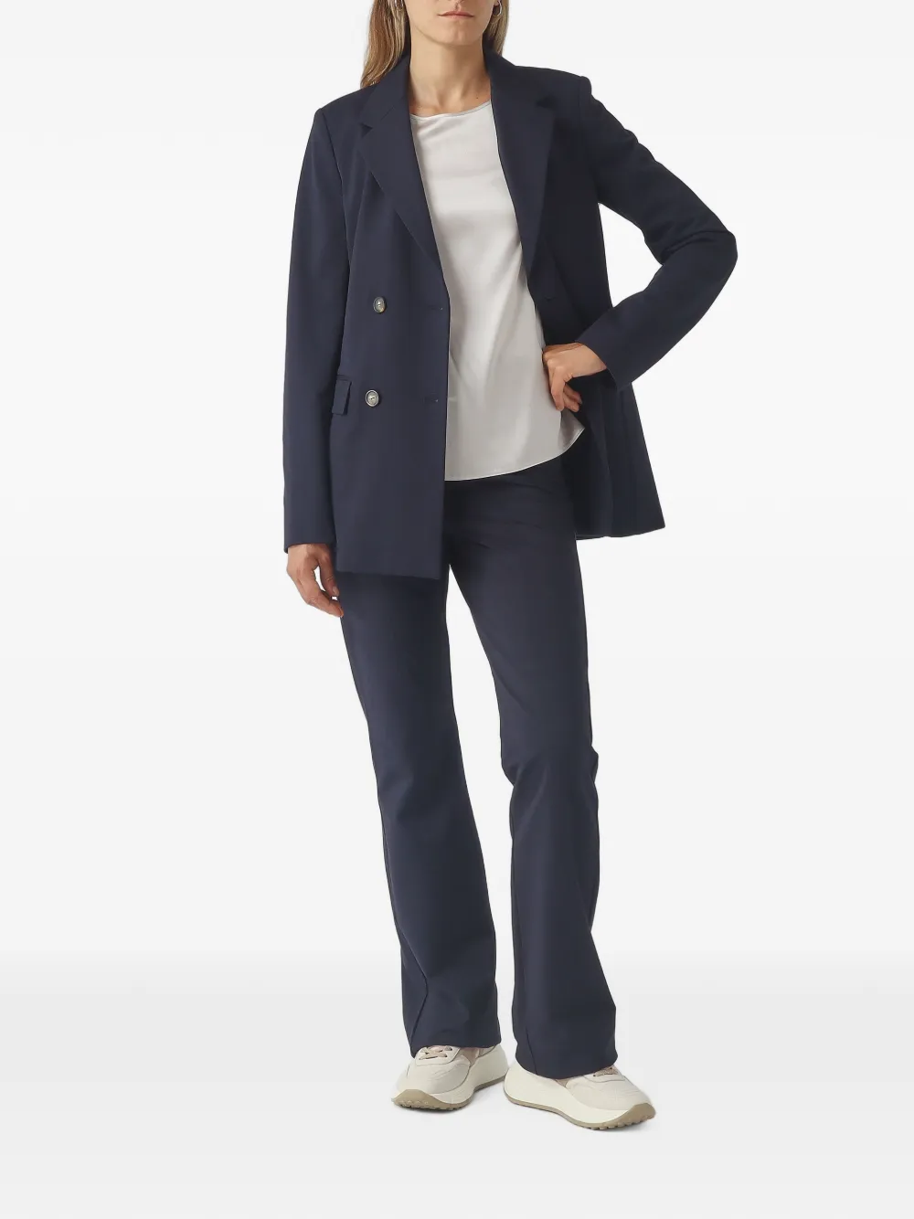 Max Mara Flared broek Blauw