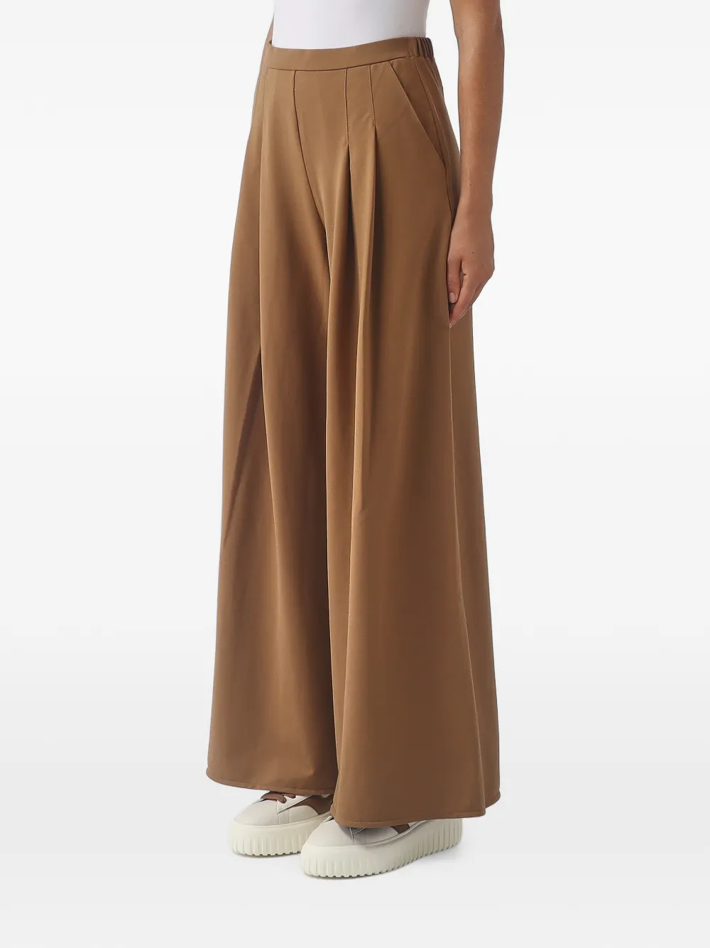 Max Mara Vongola pleated wide-leg palazzo pants