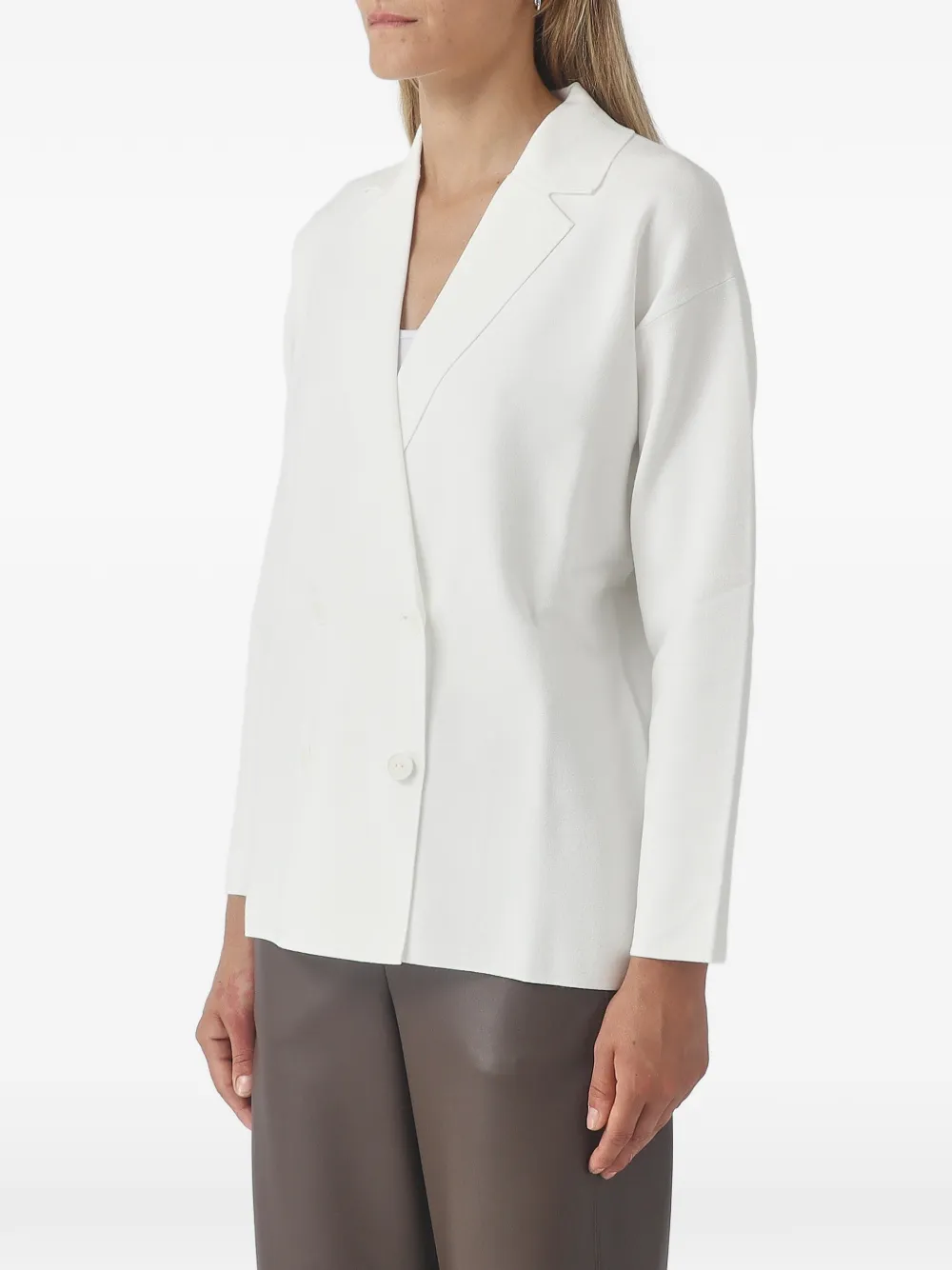 Max Mara Jack met dubbele rij knopen Wit
