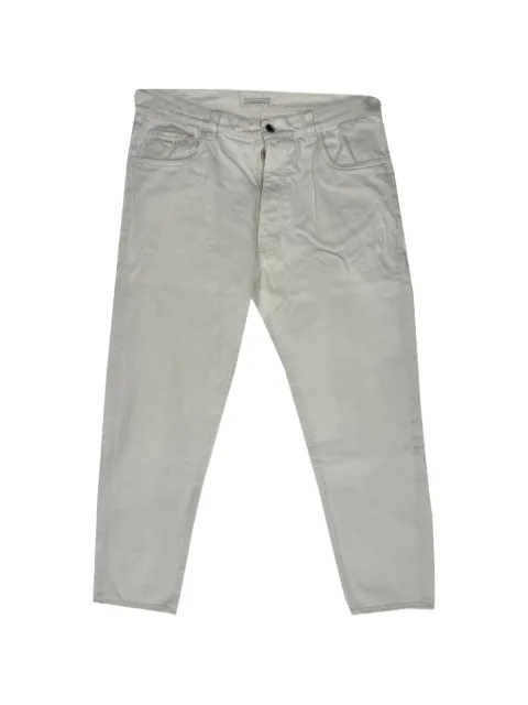 Prada Pre-Owned Logo-Patch straight-leg jeans