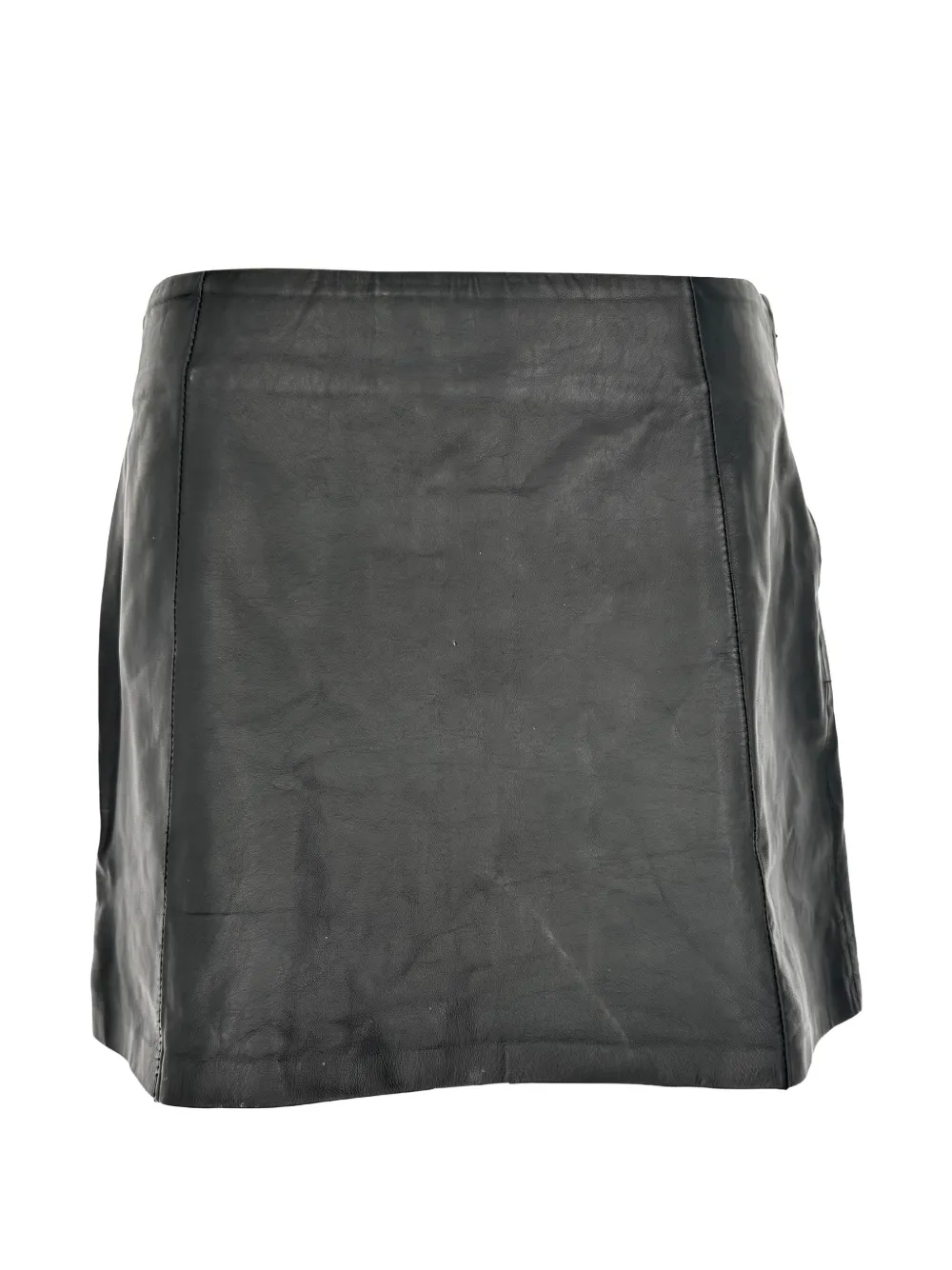 Pre-Owned Alexander Wang A-line leather mini skirt - Nero