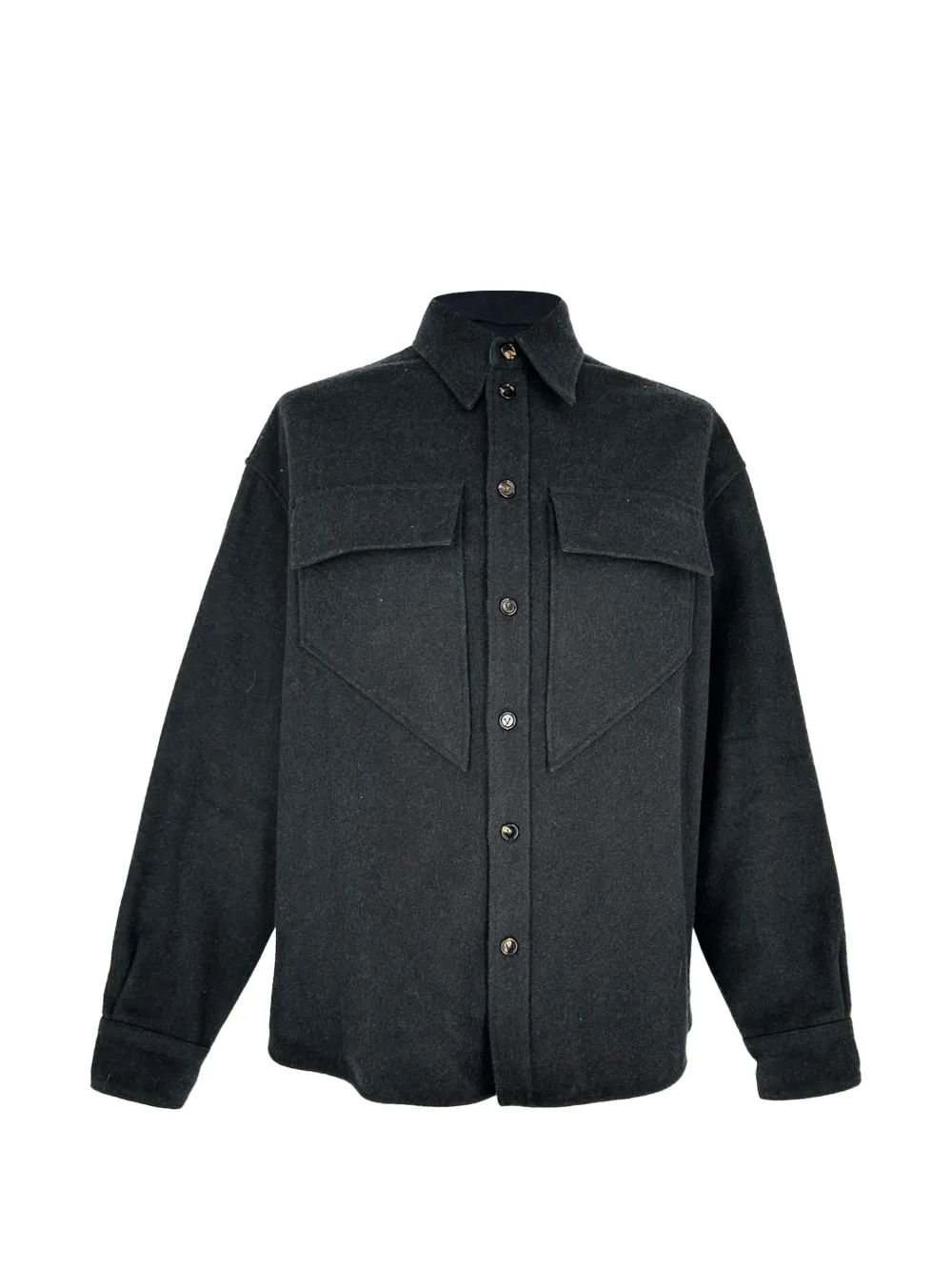 Bottega Veneta Pre-Owned button-up overshirt jacket - Nero
