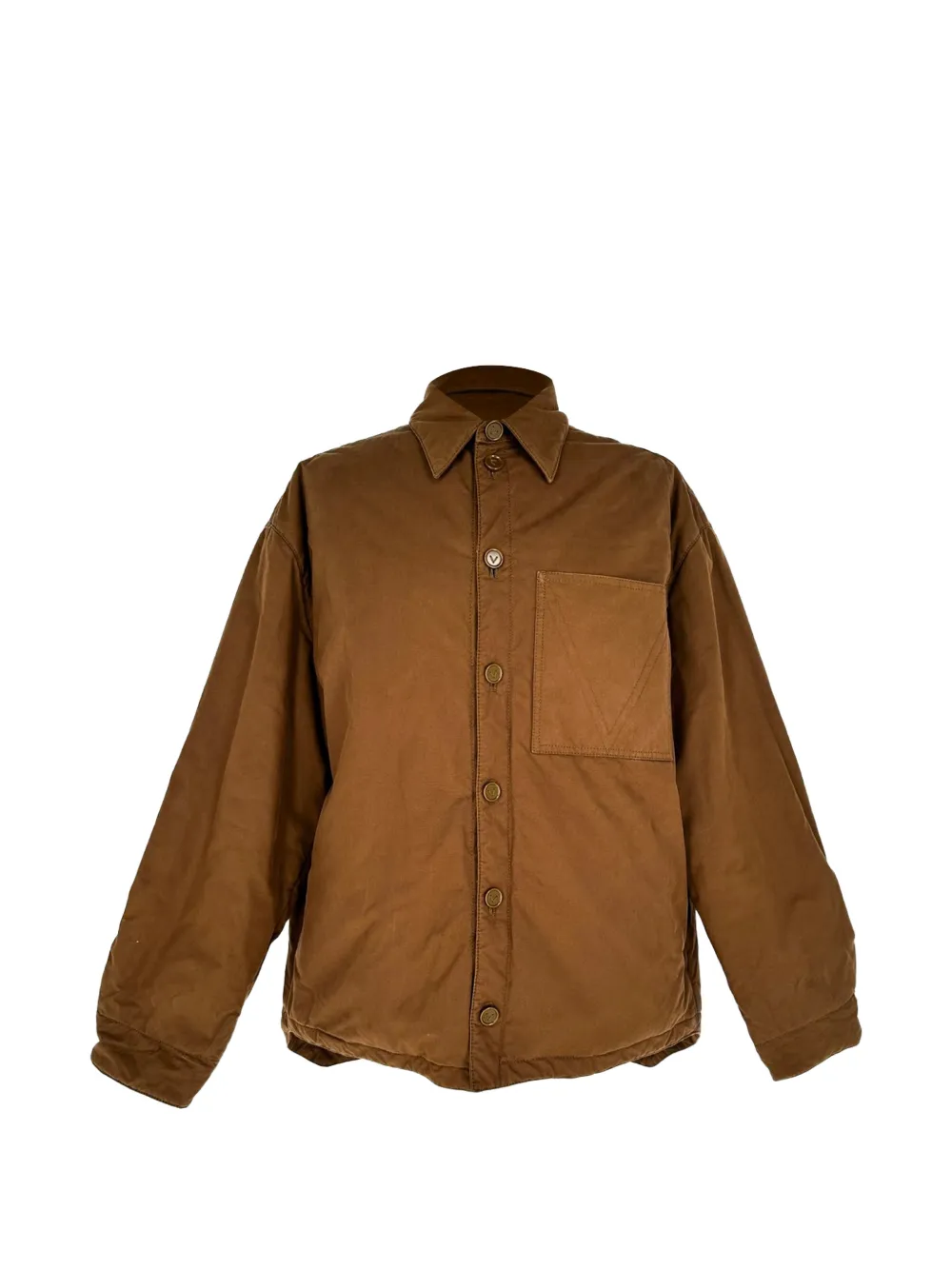 Bottega Veneta Pre-Owned button-up overshirt - Marrone