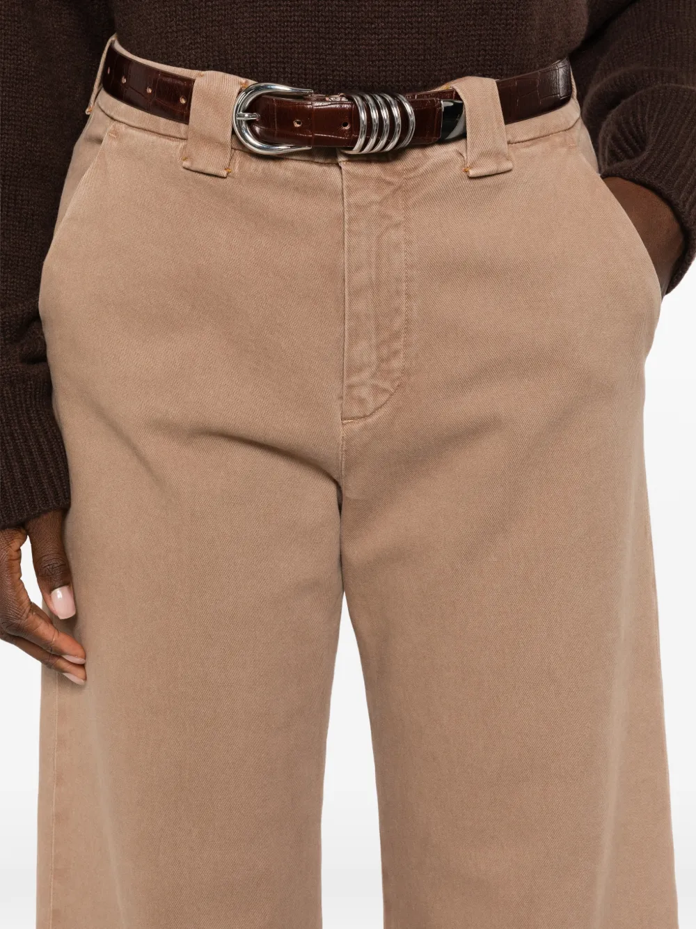 Mason's New York Studio broek met wijde pijpen Beige