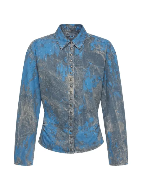 Diesel bleached-effect denim shirt