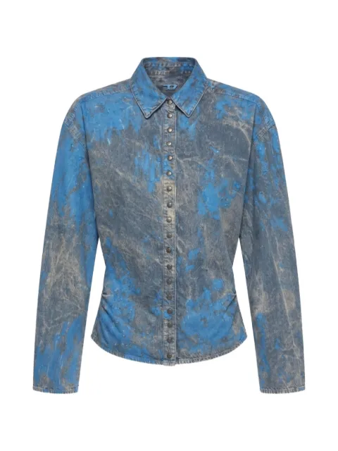 Diesel camisa de mezclilla con efecto descolorido