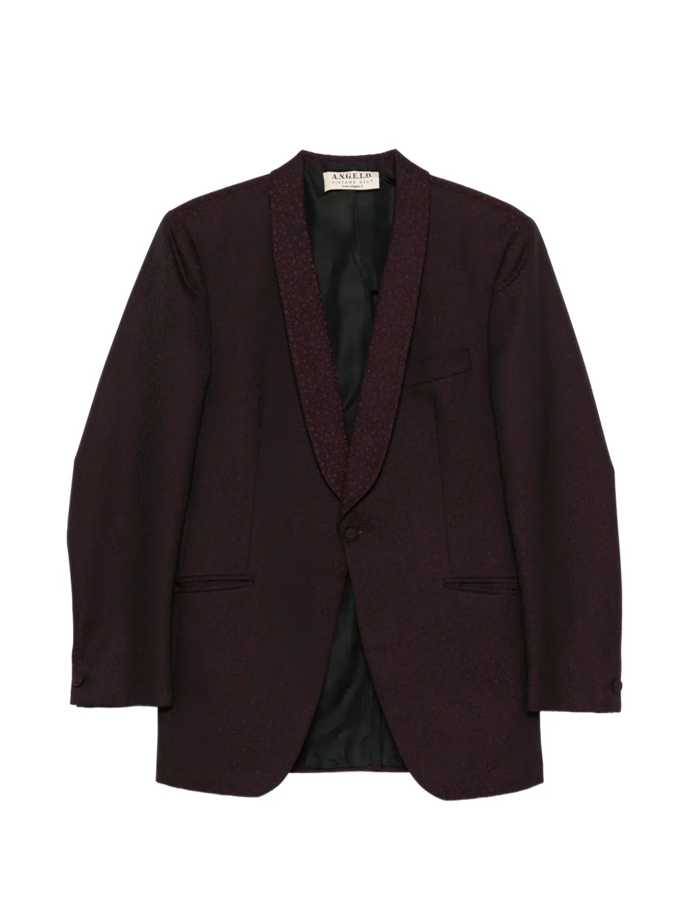 A.N.G.E.L.O. Vintage Cult 1960s shawl-lapel jacquard jacket - Rosso
