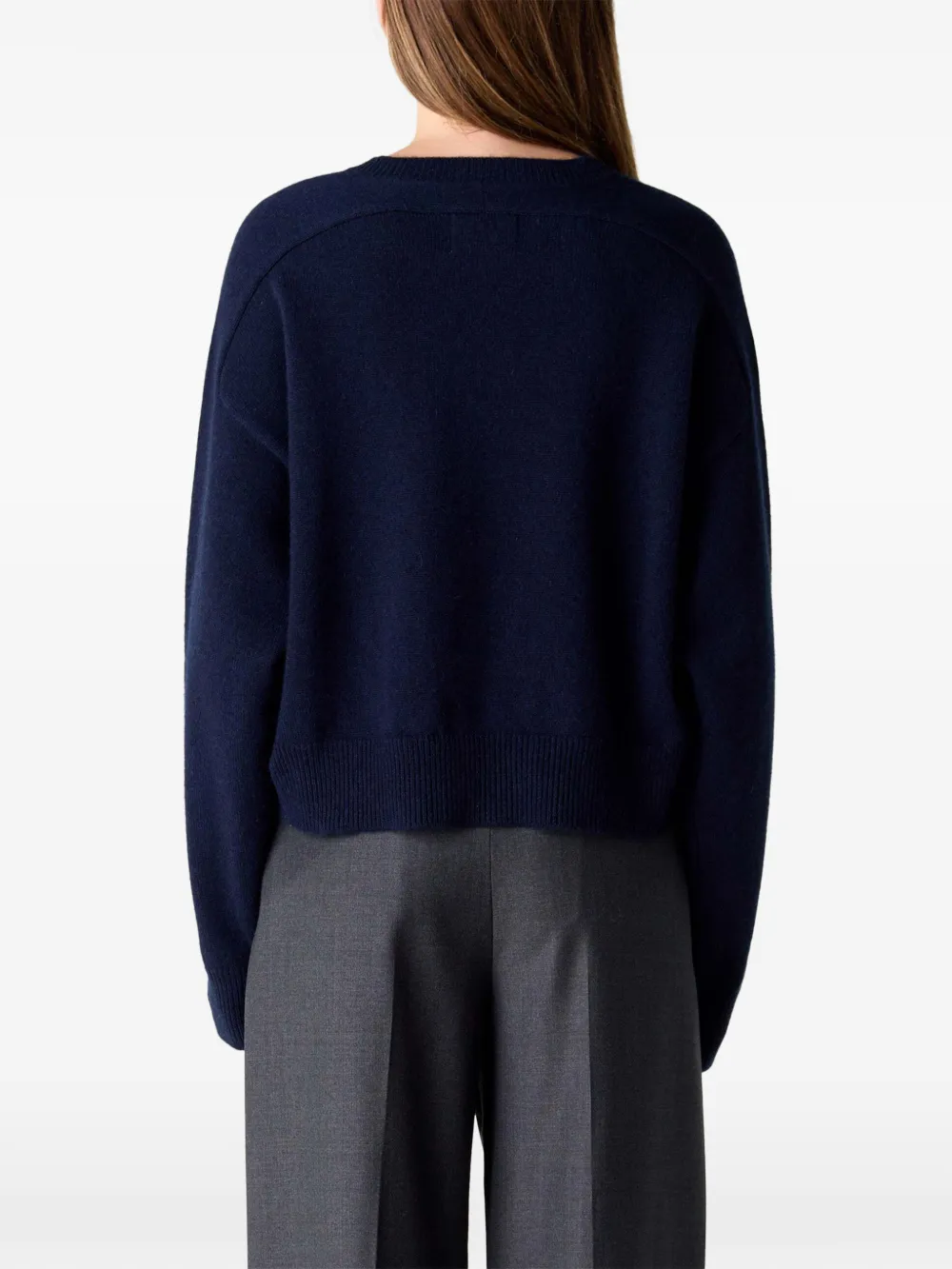 LouLou de Saison Anzor V-neck sweater Blauw