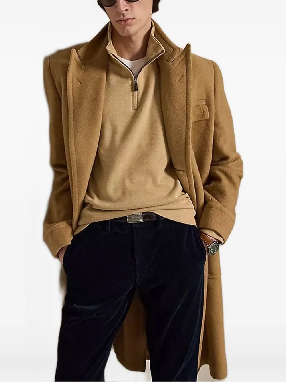 Polo Ralph Lauren quarter-zip logo-embroidered sweater - Toni neutri
