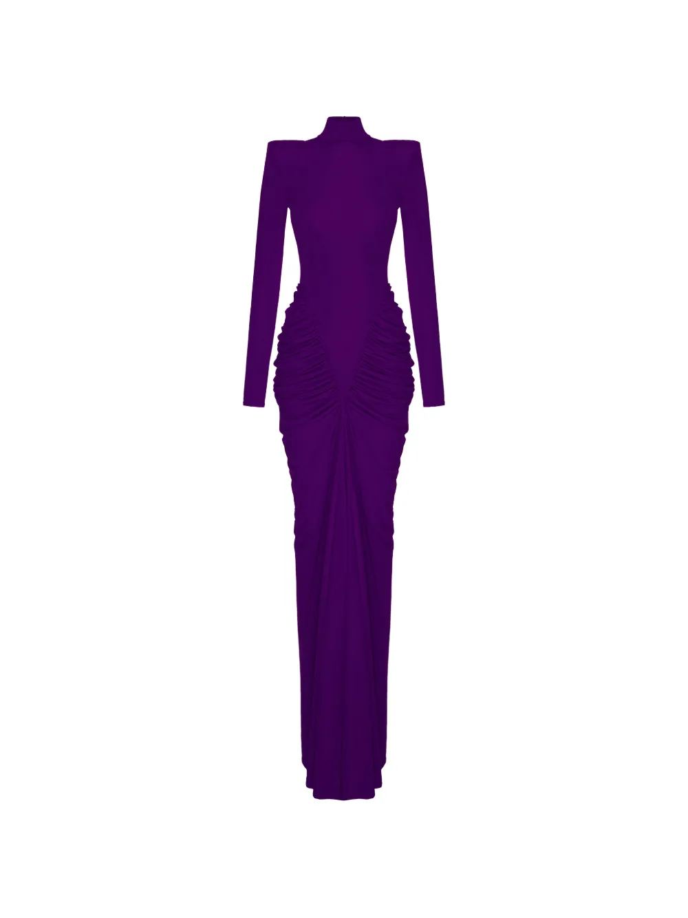 V:PM ATELIER Sade ruched long-sleeve dress