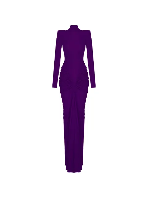 V:PM ATELIER Sade ruched long-sleeve dress