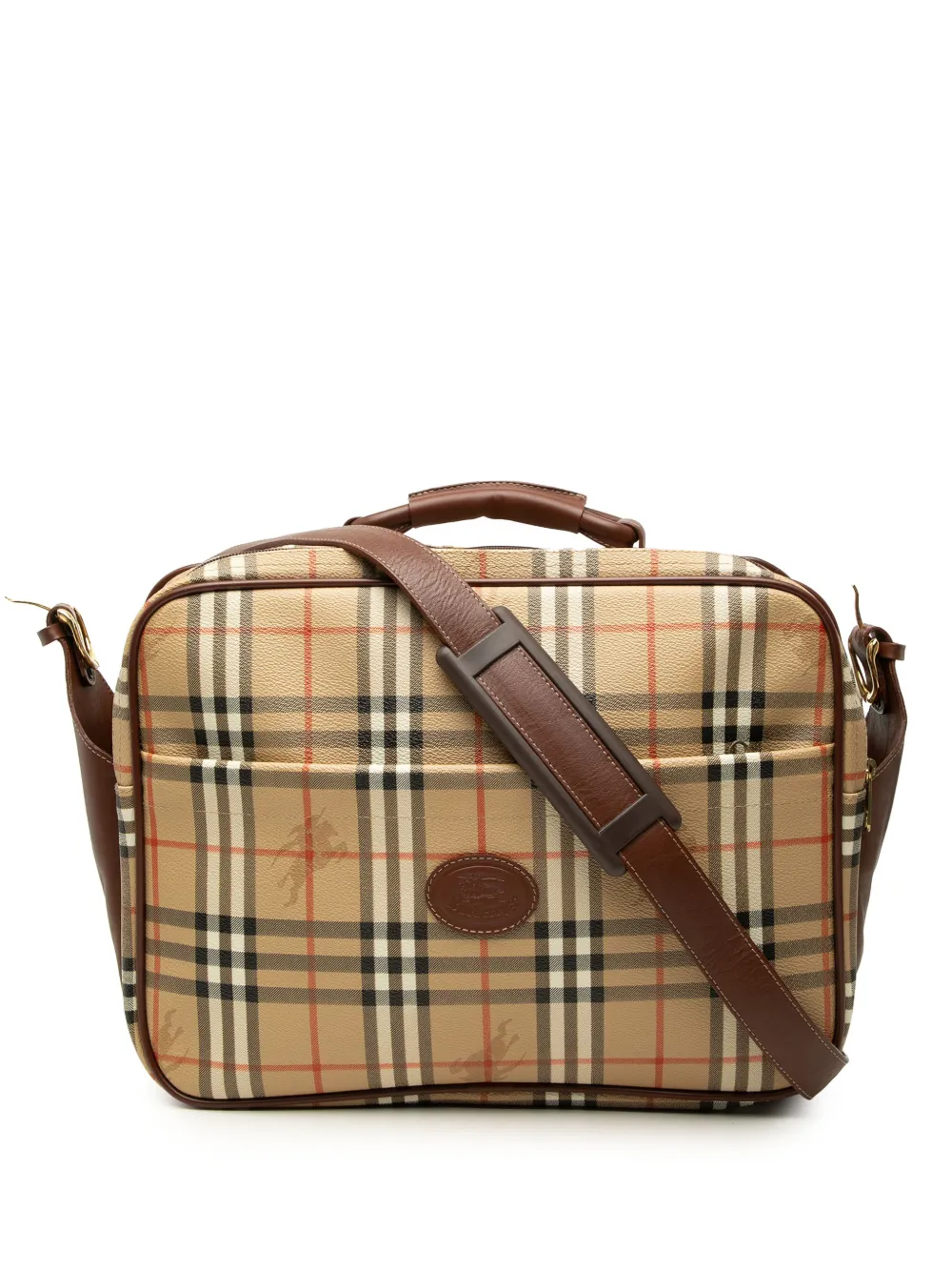 Burberry Pre-Owned 20th Century Haymarket Check Coated Canvas satchel - Toni neutri