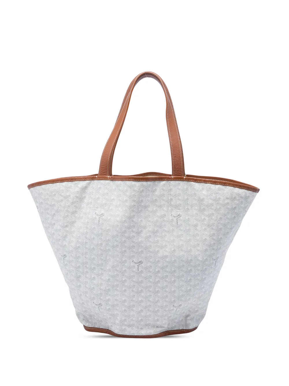 Goyard Pre-Owned 2010-2026 Goyardine Reversible Belharra tote bag - Bianco