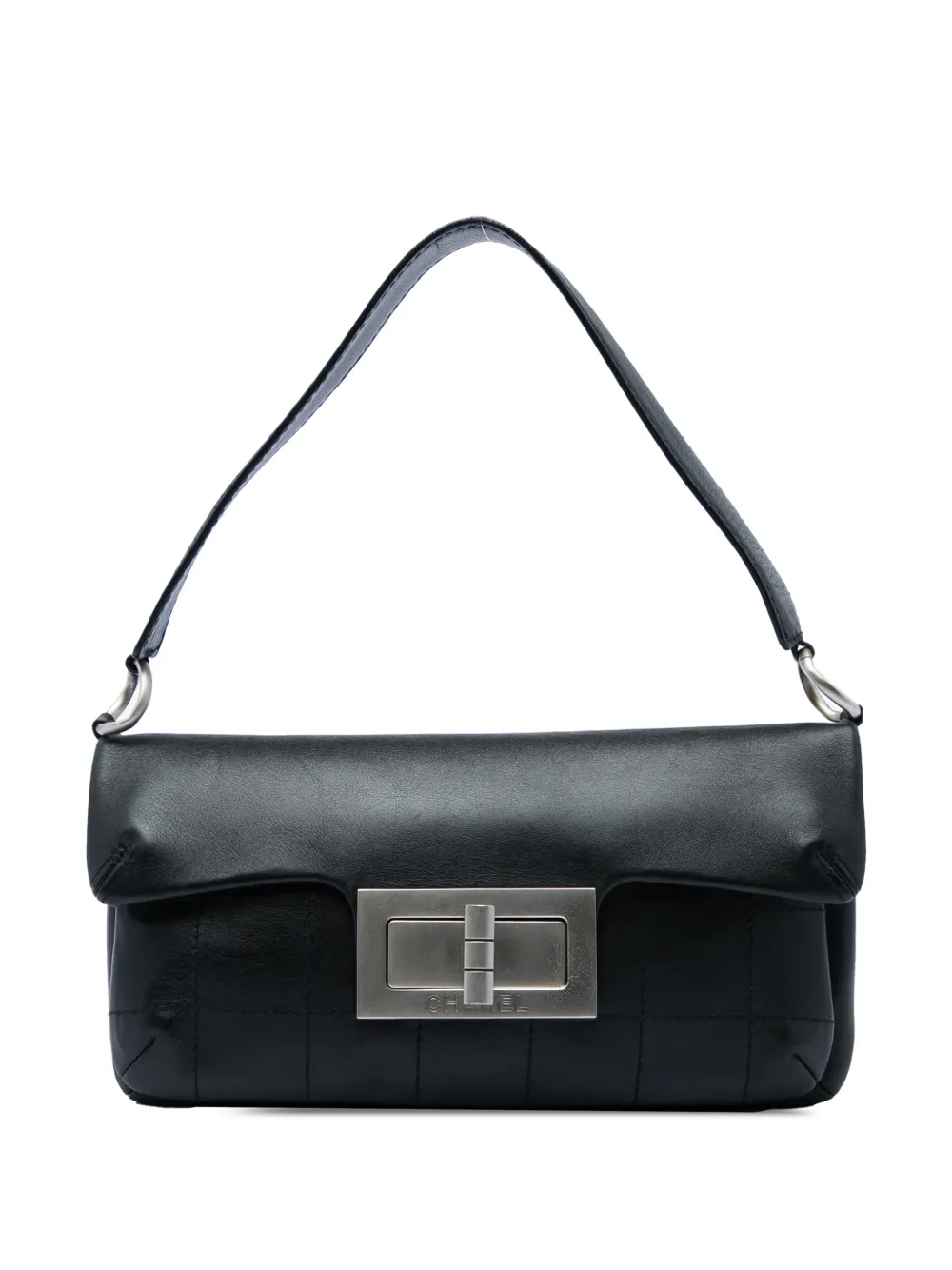 CHANEL Pre-Owned 2003-2004 Calfskin Square Stitched Mademoiselle