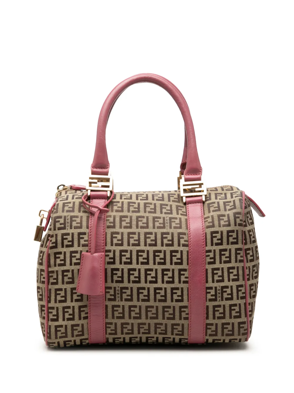Fendi Pre-Owned 2010-2026 Zucchino Canvas boston bag - Toni neutri