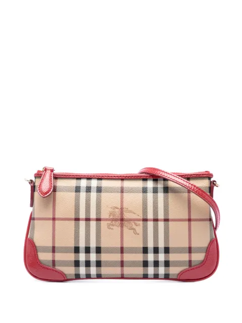 Burberry Pre-Owned 2000-2017 Haymarket Check Coated Canvas Peyton crossbody bag
