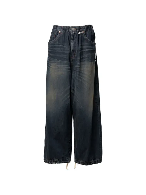 Maison MIHARA YASUHIRO elasticated-waist wide-leg jeans