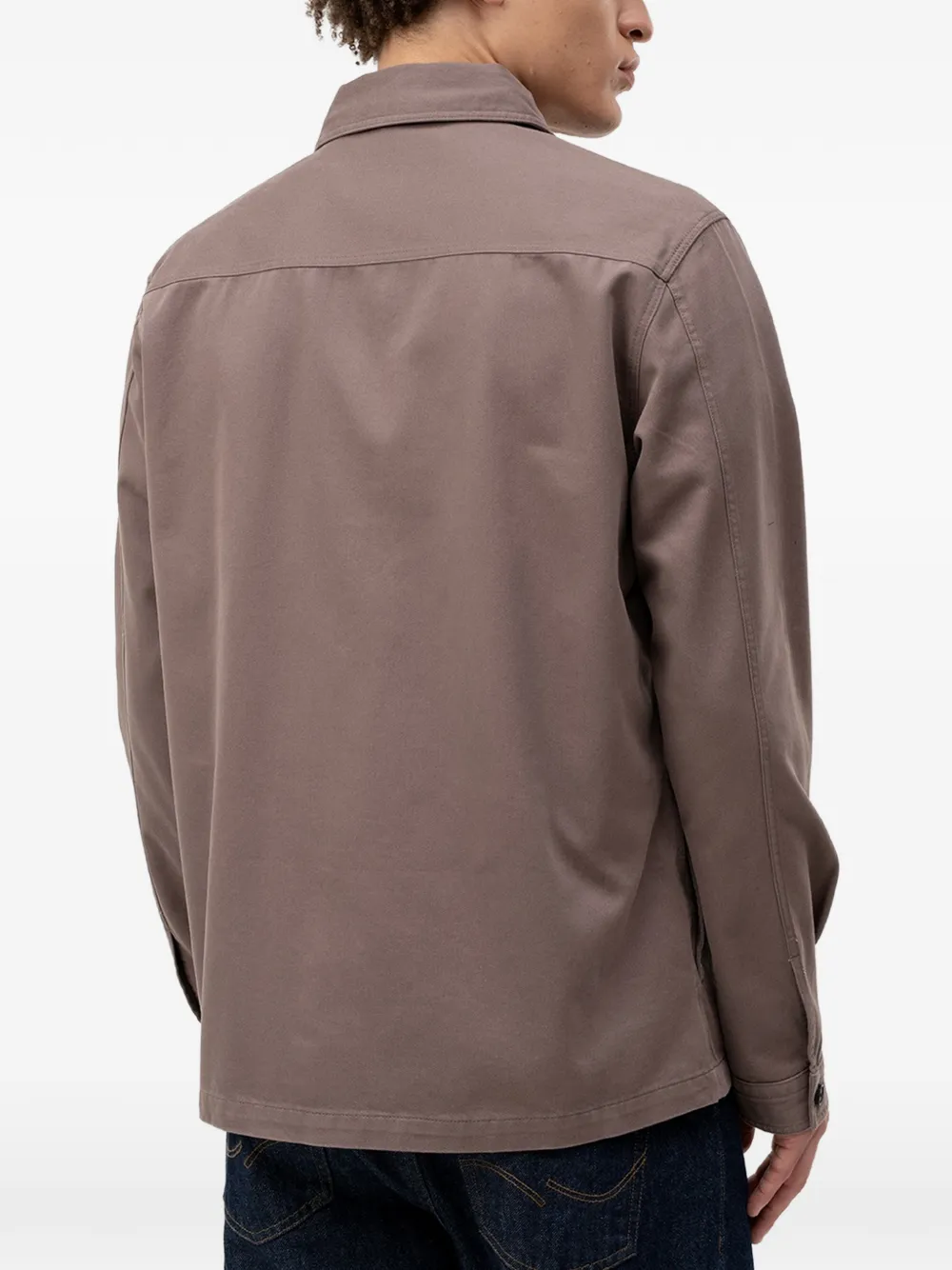 HUGO Shirtjack met klepzak Bruin