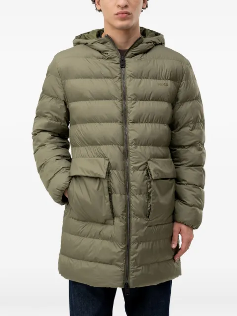 HUGO quilted hooded padded jacket