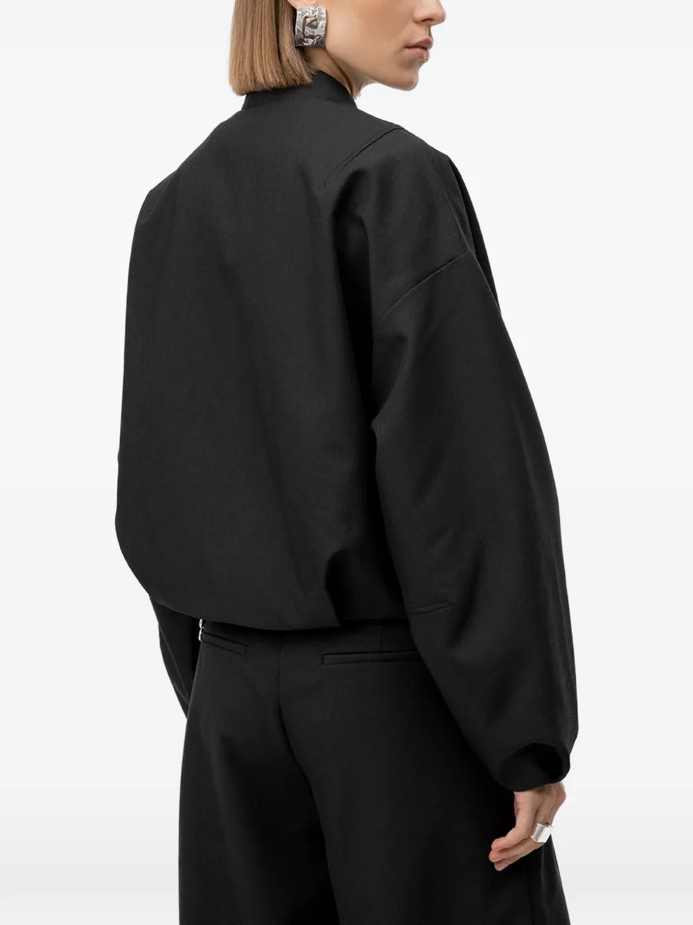 HUGO Oversized bomberjack Zwart