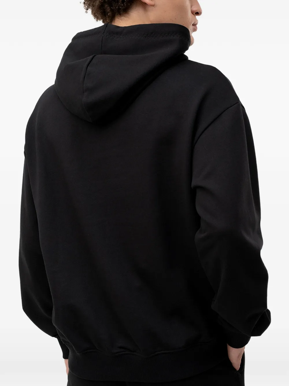 HUGO Hoodie met logoprint Zwart