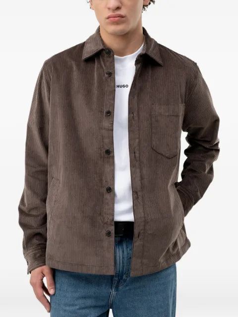 HUGO oversized-fit shirt in cotton corduroy