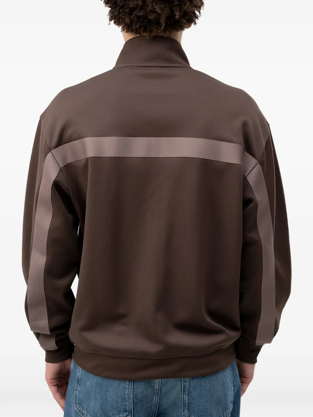 HUGO Sweater met rits Bruin