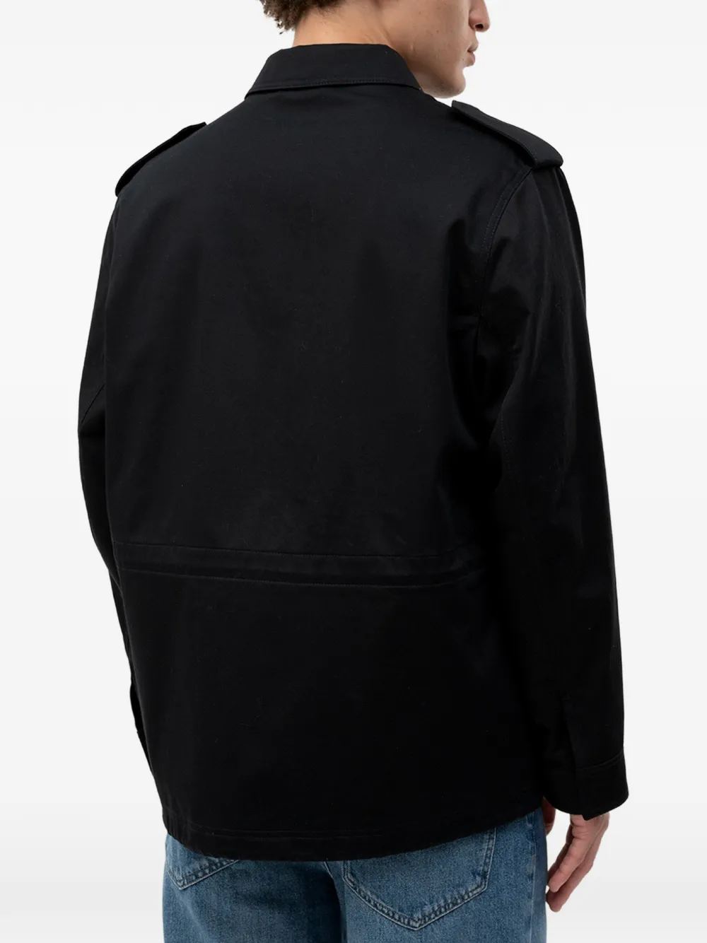 HUGO Jack met logopatch en zakken Zwart