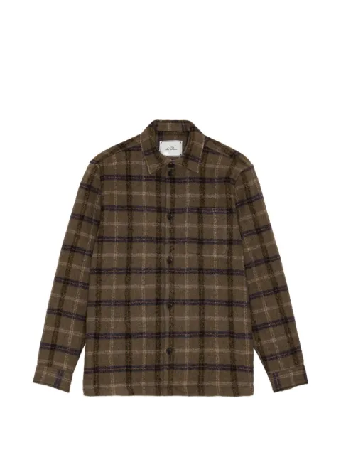 Les Deux Caribou check-pattern button-up jacket