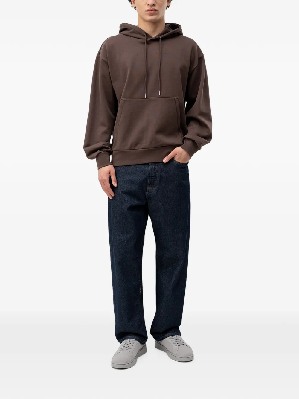 HUGO Hoodie met print Bruin