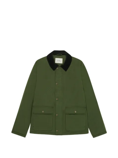 Les Deux corduroy-collar flap-pocket jacket