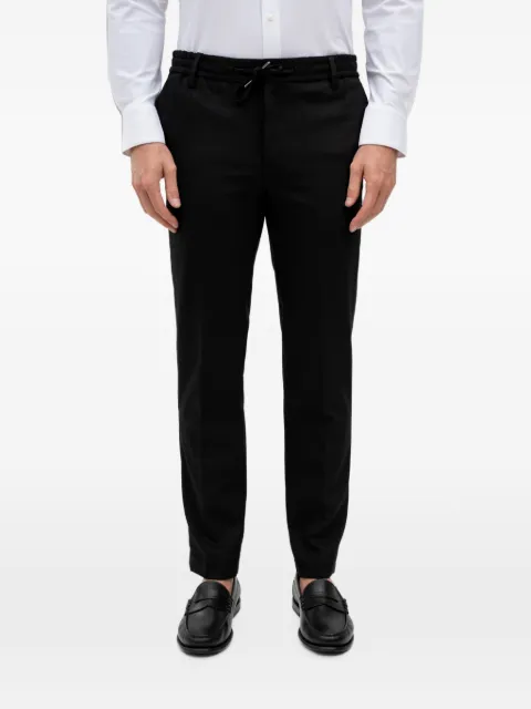 BOSS pantalones con cordones en la cintura