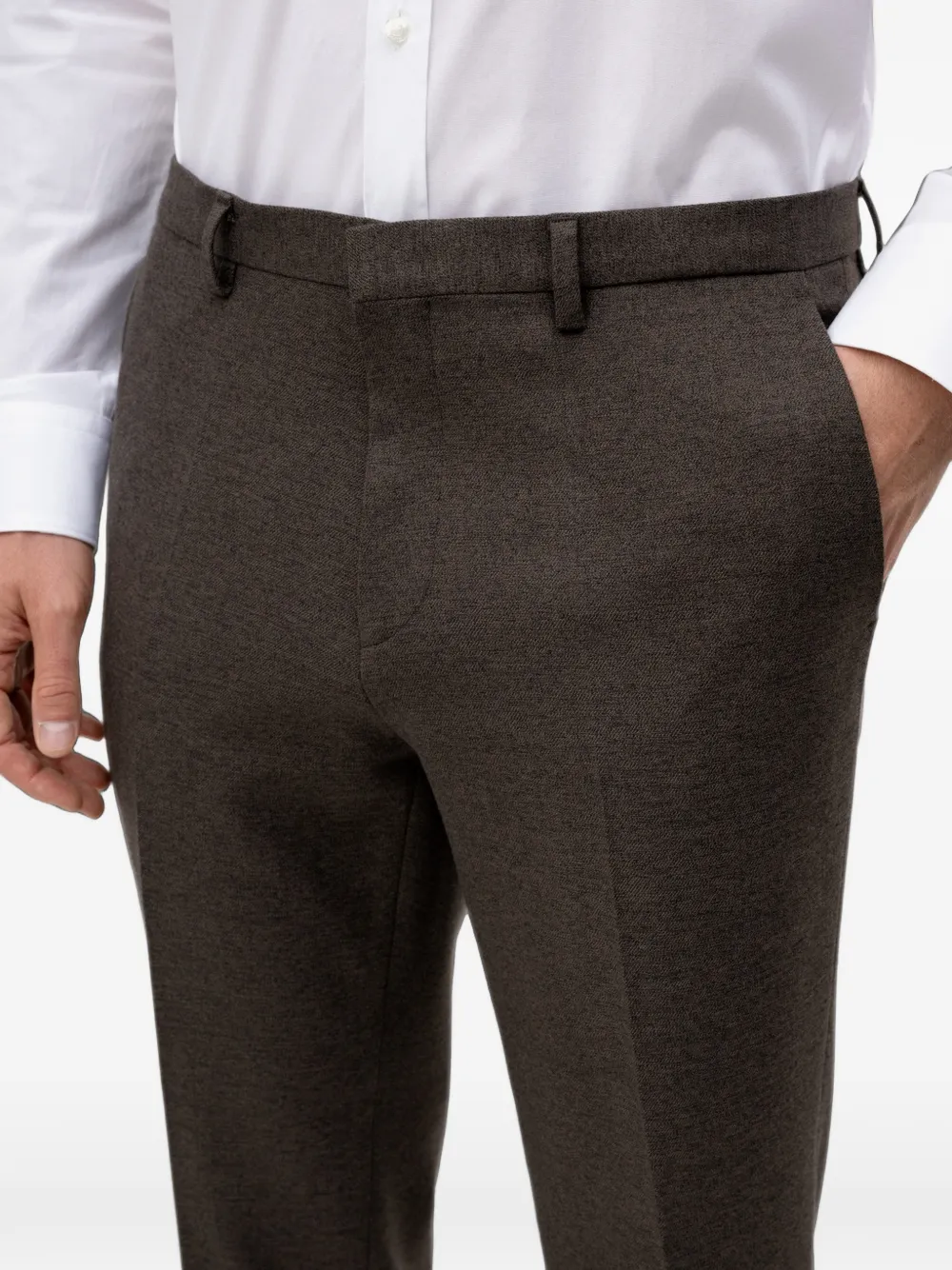 HUGO Slim-fit pantalon Bruin