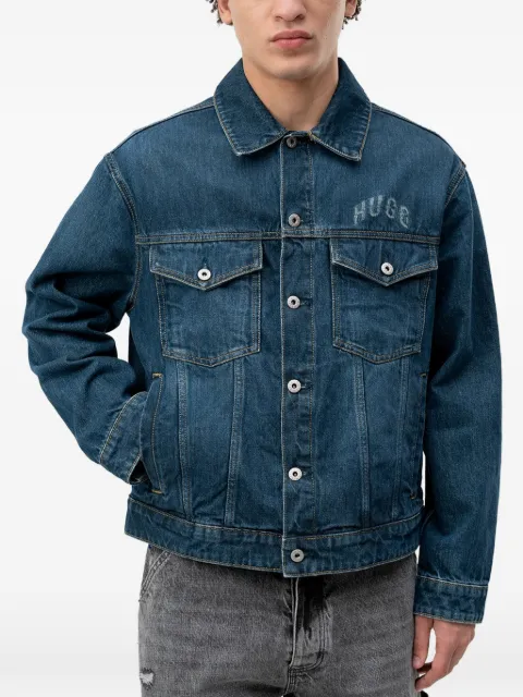 HUGO logo-print denim jacket