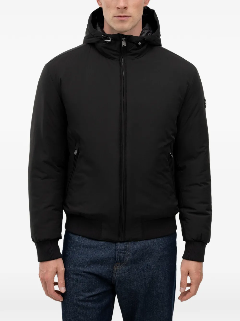 BOSS hooded bomber jacket - Nero