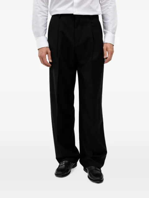 HUGO pleated straight-leg trousers