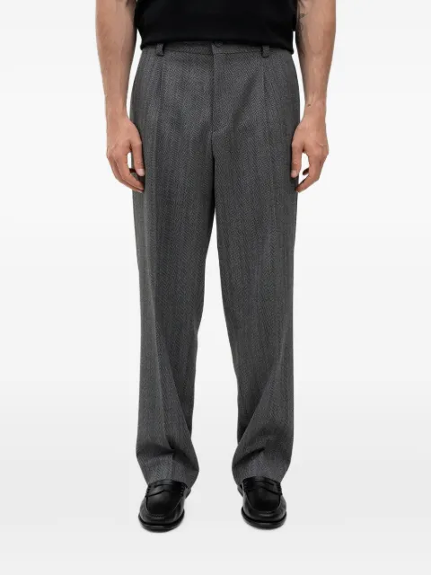 HUGO pantalones con motivo de espiga