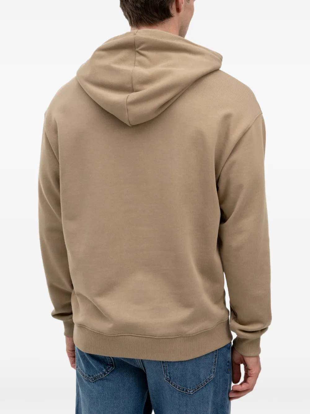 HUGO Hoodie met geborduurde roos Beige