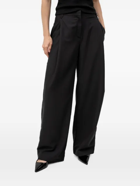 HUGO chain-link pleated palazzo pants