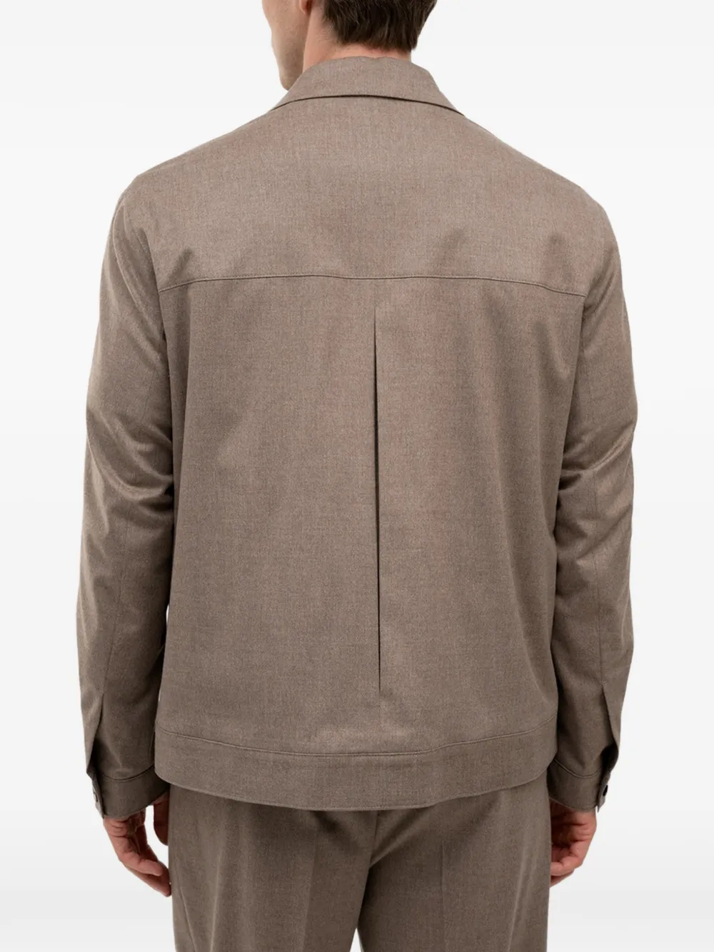 HUGO Button-up shirtjack met borstzak Beige