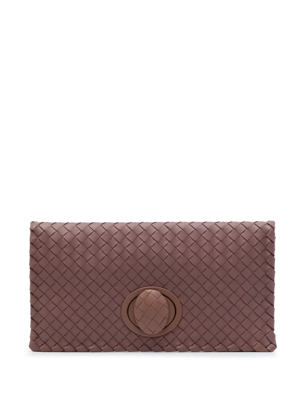 Bottega Veneta Pre-Owned 2012-2026 Nappa Intrecciato Turn Lock clutch bag - Rosa