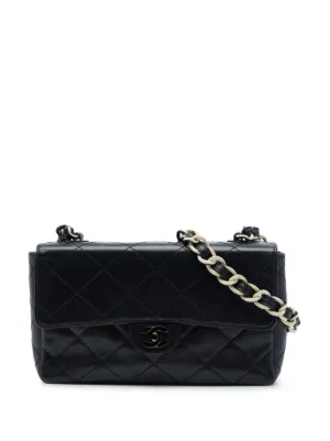CHANEL Pre-Owned 2018-2019 スモール マトラッセ ラムスキン バックル