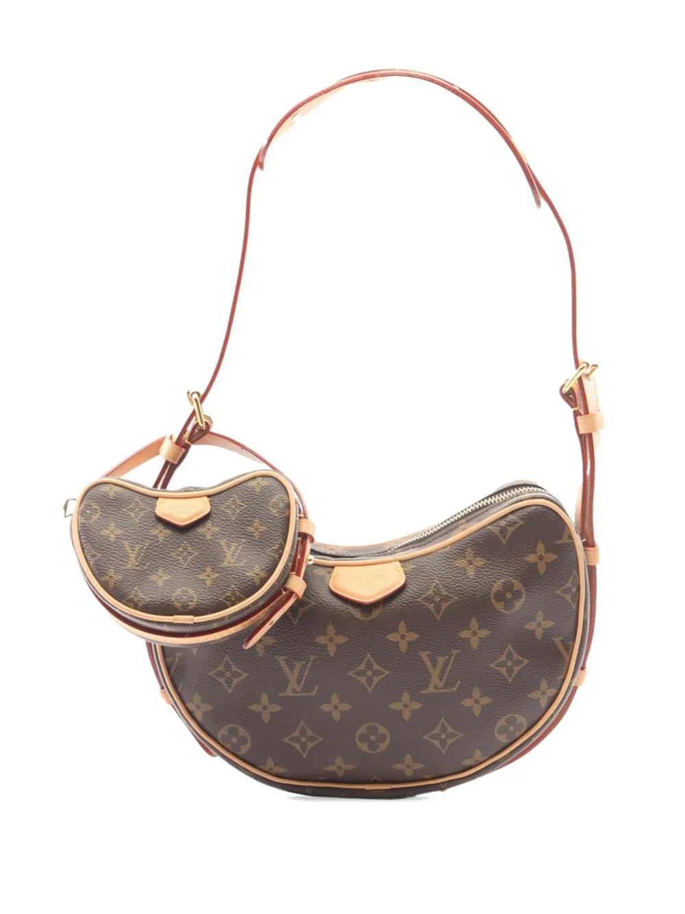 Louis Vuitton Pre-Owned 2021-2026 Monogram Croissant MM shoulder bag - Marrone