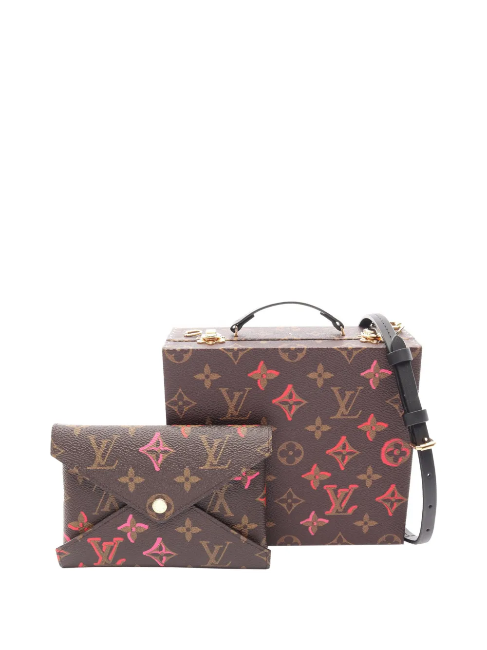 Louis Vuitton Pre-Owned 2000-2026 Monogram Falling in Love Mobile Box satchel - Marrone